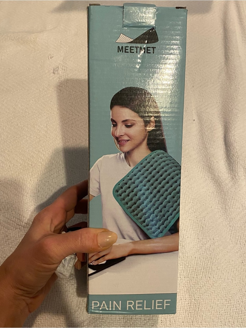 Brand New in Box Teal Pain Relief Heat Pad Cushion
